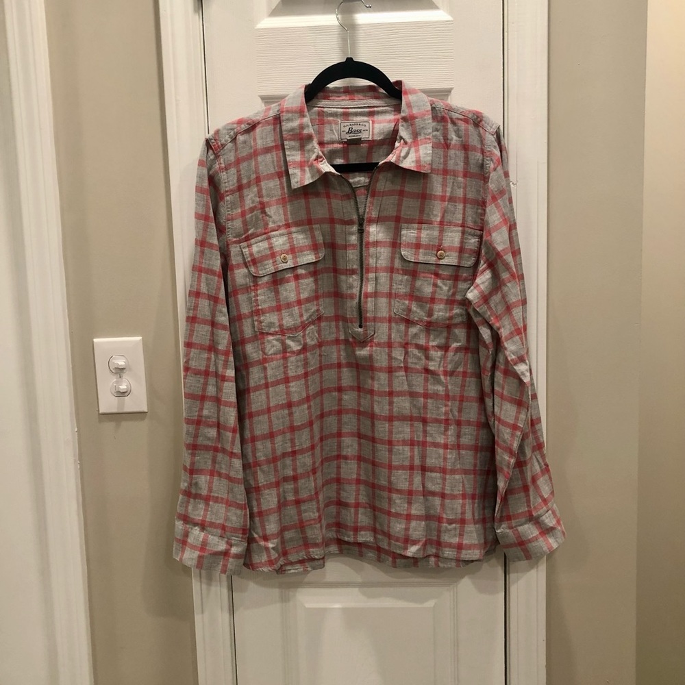G.H. Bass & Co. Quarter Zip Flannel